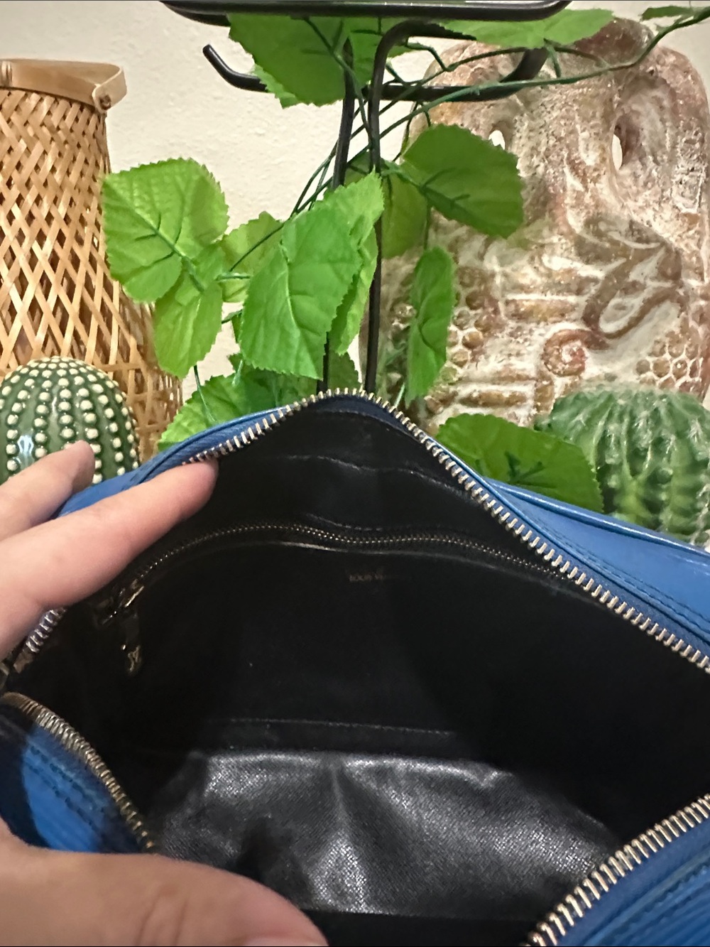 Vintage Louis Vuitton Blue Epi Shoulder Bag + Wallet Set - Picture 11 of 14